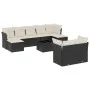 Gartensofa-Set 10-teilig mit schwarzen synthetischen Rattankissen von , Gartensets - Ref: Foro24-3250155, Preis: 584,09 €, Ra...