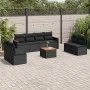 8-piece garden sofa set and black synthetic rattan cushions by , Garden sets - Ref: Foro24-3258296, Price: 507,06 €, Discount: %