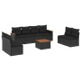8-teiliges Gartensofa-Set und schwarze synthetische Rattankissen von , Gartensets - Ref: Foro24-3258296, Preis: 523,18 €, Rab...