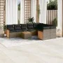 10-piece garden sofa set with gray synthetic rattan cushions by , Garden sets - Ref: Foro24-3260394, Price: 618,75 €, Discoun...