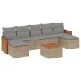 Gartensofa-Set mit beigen Kissen 8 Stück PE-Rattan von , Gartensets - Ref: Foro24-3260323, Preis: 473,17 €, Rabatt: %