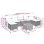Gartensofa-Set mit beigen Kissen 8 Stück PE-Rattan von , Gartensets - Ref: Foro24-3260323, Preis: 473,17 €, Rabatt: %