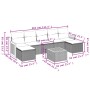 Gartensofa-Set mit beigen Kissen 8 Stück PE-Rattan von , Gartensets - Ref: Foro24-3260323, Preis: 456,17 €, Rabatt: %