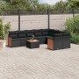 Garden sofa set 10 pieces with black synthetic rattan cushions by , Garden sets - Ref: Foro24-3260389, Price: 634,63 €, Disco...