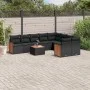 Gartensofa-Set 10-teilig mit schwarzen synthetischen Rattankissen von , Gartensets - Ref: Foro24-3260389, Preis: 626,30 €, Ra...
