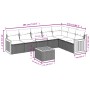Gartensofa-Set mit beigen Kissen 8 Stück PE-Rattan von , Gartensets - Ref: Foro24-3260120, Preis: 508,01 €, Rabatt: %