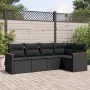 5-teiliges Gartenmöbel-Set und schwarze synthetische Rattankissen von , Gartensets - Ref: Foro24-3258345, Preis: 354,89 €, Ra...