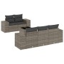 6-teiliges Gartenmöbel-Set und graue synthetische Rattankissen von , Gartensets - Ref: Foro24-3254637, Preis: 439,81 €, Rabat...