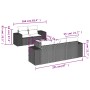 6-teiliges Gartenmöbel-Set und graue synthetische Rattankissen von , Gartensets - Ref: Foro24-3254637, Preis: 439,81 €, Rabat...