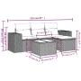 Garden sofa set with cushions 5 pieces beige synthetic rattan by , Garden sets - Ref: Foro24-3254815, Price: 385,40 €, Discou...