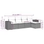 5-teiliges Gartenmöbel-Set und schwarze synthetische Rattankissen von , Gartensets - Ref: Foro24-3254822, Preis: 354,26 €, Ra...
