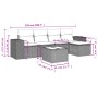 Gartensofa-Set mit Kissen, 6-teilig, beiges synthetisches Rattan von , Gartensets - Ref: Foro24-3254836, Preis: 407,01 €, Rab...