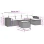 Gartensofa-Set mit Kissen, 6-teilig, beiges synthetisches Rattan von , Gartensets - Ref: Foro24-3254836, Preis: 405,81 €, Rab...