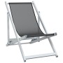 Klappbare Strandkörbe 2 Einheiten aus Aluminium und grauem Textilene von , Gartenstühle - Ref: Foro24-360167, Preis: 123,18 €...