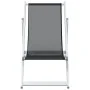 Klappbare Strandkörbe 2 Einheiten aus Aluminium und grauem Textilene von , Gartenstühle - Ref: Foro24-360167, Preis: 123,18 €...