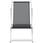 Klappbare Strandkörbe 2 Einheiten aus Aluminium und grauem Textilene von , Gartenstühle - Ref: Foro24-360167, Preis: 123,18 €...