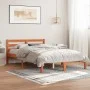 Bettgestell aus massivem, wachsbraunem Kiefernholz, 150 x 200 cm von , Betten und Lattenroste - Ref: Foro24-844146, Preis: 98...