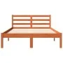 Wax brown pine solid wood bed frame 150x200 cm by , Beds and slatted bases - Ref: Foro24-844146, Price: 98,03 €, Discount: %