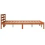 Wax brown pine solid wood bed frame 150x200 cm by , Beds and slatted bases - Ref: Foro24-844146, Price: 98,03 €, Discount: %