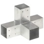X-förmiger Pfostenverbinder aus verzinktem Metall 71x71 mm von vidaXL, Zaunpfosten - Ref: Foro24-145459, Preis: 32,82 €, Raba...