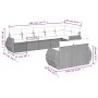 8-piece garden sofa set and black synthetic rattan cushions by , Modular outdoor sofas - Ref: Foro24-3221615, Price: 568,18 €...