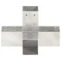 Conector de postes en forma de X metal galvanizado 71x71 mm de vidaXL, Postes de cerca - Ref: Foro24-145459, Precio: 26,83 €,...