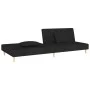 2-seater sofa bed with two black fabric pillows by , Sofas - Ref: Foro24-375889, Price: 249,15 €, Discount: %