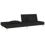 2-Sitzer-Schlafsofa mit zwei schwarzen Stoffkissen von , Sofas - Ref: Foro24-375889, Preis: 253,50 €, Rabatt: %