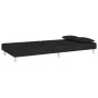 2-seater sofa bed with two black fabric pillows by , Sofas - Ref: Foro24-375889, Price: 249,15 €, Discount: %