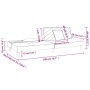 2-Sitzer-Schlafsofa mit zwei schwarzen Stoffkissen von , Sofas - Ref: Foro24-375889, Preis: 253,50 €, Rabatt: %