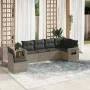 6-teiliges Gartenmöbel-Set und graue synthetische Rattankissen von , Gartensets - Ref: Foro24-3252567, Preis: 395,02 €, Rabat...