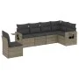 6-teiliges Gartenmöbel-Set und graue synthetische Rattankissen von , Gartensets - Ref: Foro24-3252567, Preis: 395,02 €, Rabat...