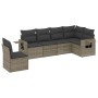 6-teiliges Gartenmöbel-Set und graue synthetische Rattankissen von , Gartensets - Ref: Foro24-3252567, Preis: 401,12 €, Rabat...