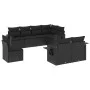 8-piece garden sofa set and black synthetic rattan cushions by , Garden sets - Ref: Foro24-3252772, Price: 616,59 €, Discount: %