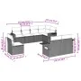 8-piece garden sofa set and black synthetic rattan cushions by , Garden sets - Ref: Foro24-3252772, Price: 616,59 €, Discount: %