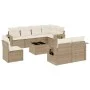 9-teiliges Gartensofa-Set mit beigen synthetischen Rattankissen von , Gartensets - Ref: Foro24-3252785, Preis: 708,61 €, Raba...