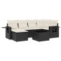 7-piece garden dining set and black synthetic rattan cushions by , Garden sets - Ref: Foro24-3252803, Price: 428,59 €, Discou...