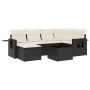 7-piece garden dining set and black synthetic rattan cushions by , Garden sets - Ref: Foro24-3252803, Price: 428,96 €, Discou...