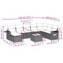 9-piece garden sofa set with beige synthetic rattan cushions by , Garden sets - Ref: Foro24-3252906, Price: 581,59 €, Discoun...