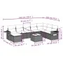 9-teiliges Gartensofa-Set mit beigen synthetischen Rattankissen von , Gartensets - Ref: Foro24-3252906, Preis: 561,65 €, Raba...