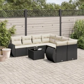 8-piece garden sofa set and black synthetic rattan cushions by , Garden sets - Ref: Foro24-3253493, Price: 565,95 €, Discount: %