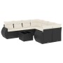 8-piece garden sofa set and black synthetic rattan cushions by , Garden sets - Ref: Foro24-3253493, Price: 566,35 €, Discount: %