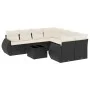 8-piece garden sofa set and black synthetic rattan cushions by , Garden sets - Ref: Foro24-3253493, Price: 565,95 €, Discount: %
