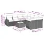 8-piece garden sofa set and black synthetic rattan cushions by , Garden sets - Ref: Foro24-3253493, Price: 565,95 €, Discount: %