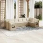 Garden sofa set with beige cushions 10 pieces synthetic rattan by , Garden sets - Ref: Foro24-3253005, Price: 688,44 €, Disco...