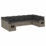 10-piece garden sofa set with gray synthetic rattan cushions by , Garden sets - Ref: Foro24-3253007, Price: 615,95 €, Discoun...