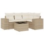 Juego de sofás jardín con cojines 5 pzas ratán sintético beige de , Conjuntos de jardín - Ref: Foro24-3254855, Precio: 398,61...