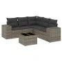 6-teiliges Gartenmöbel-Set und graue synthetische Rattankissen von , Gartensets - Ref: Foro24-3254897, Preis: 399,01 €, Rabat...