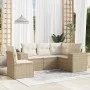 Garden sofa set with cushions 5 pieces beige synthetic rattan by , Garden sets - Ref: Foro24-3222567, Price: 397,87 €, Discou...
