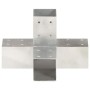 Post connectors in X 4 pcs galvanized metal 71x71 mm by vidaXL, fence posts - Ref: Foro24-145460, Price: 82,32 €, Discount: %